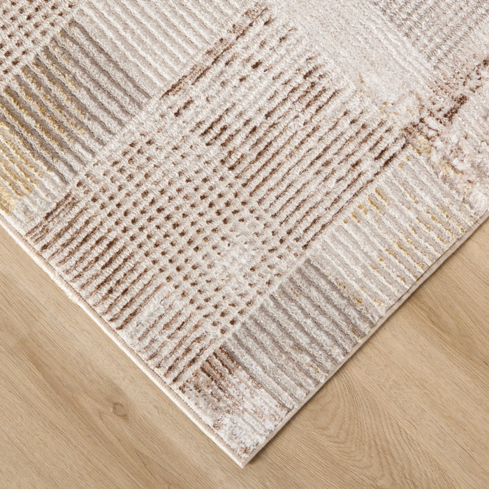 Baltea Brown Geometric - R1012 - 3' x 8' Runner