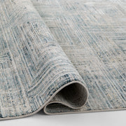 Metro Stone Navy Linear Geometric - R1014 - 5' x 8'