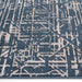 Metro Indigo Stone Abstract Linear - R1015 - 6' x 9'