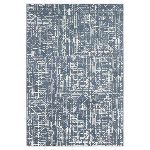 Metro Indigo Stone Abstract Linear - R1015 - 2' x 8'