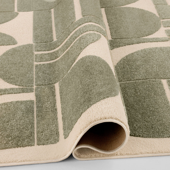 Arc Sage Cream Geometric - R3002 - 10' x 13'