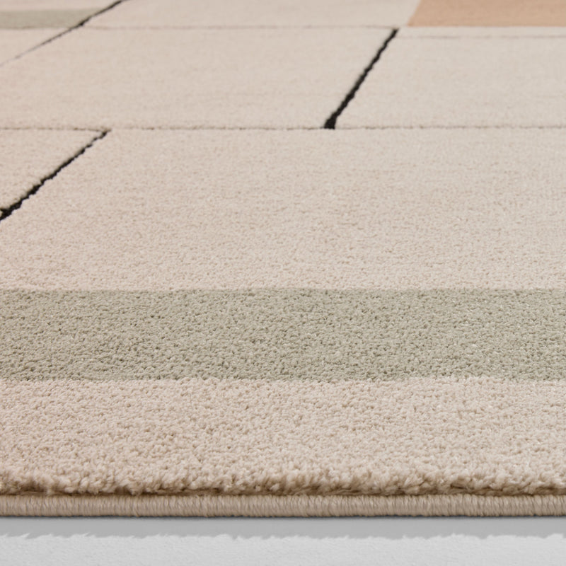 Arc Cream Multi Linear Geometric - R3003 - 10' x 13'