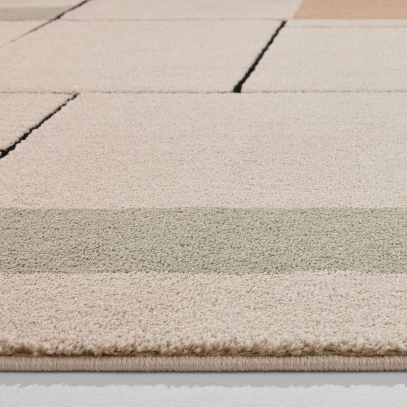 Arc Cream Multi Linear Geometric - R3003 - 8' x 11'
