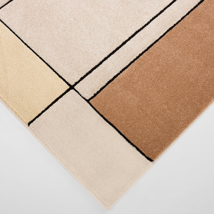 Arc Cream Multi Linear Geometric - R3003 - 10' x 13'