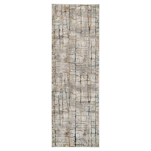Adara Gray Blue Painterly - T2001 - 3' x 8' Runner