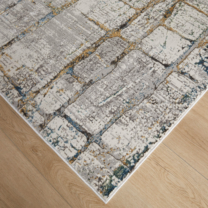 Adara Gray Blue Painterly - T2001 - 8' x 11'