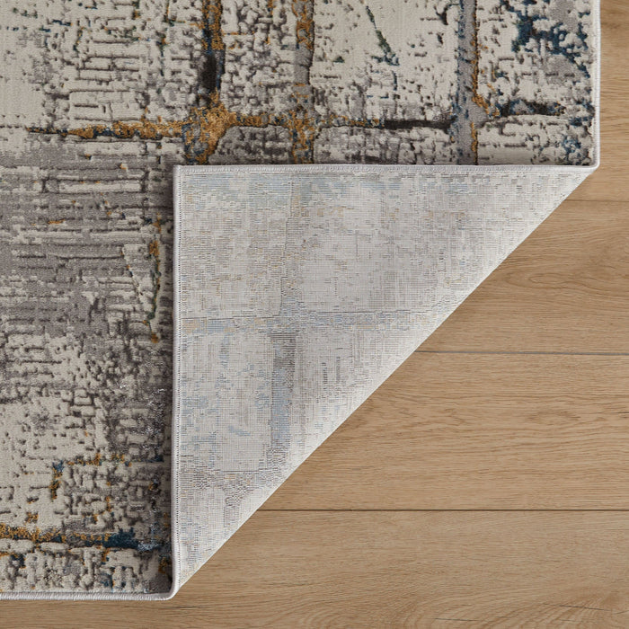 Adara Gray Blue Painterly - T2001 - 2' x 3'