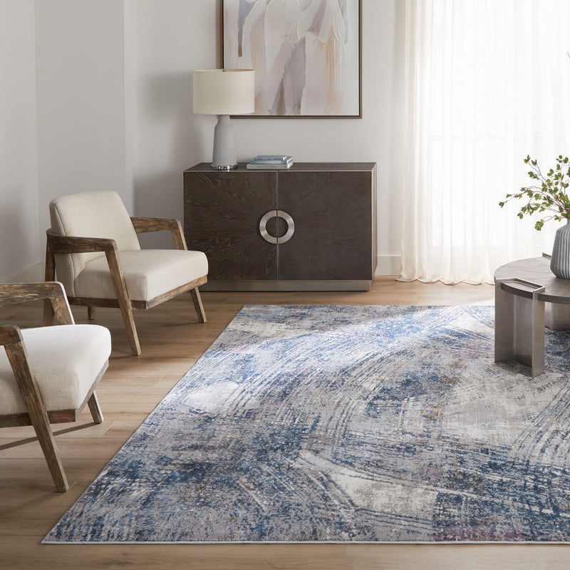 Adara Blue Painterly - T2002 - 10' x 13'