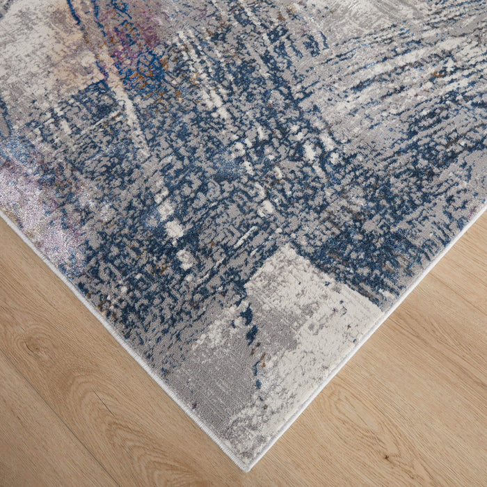 Adara Blue Painterly - T2002 - 2' x 3'
