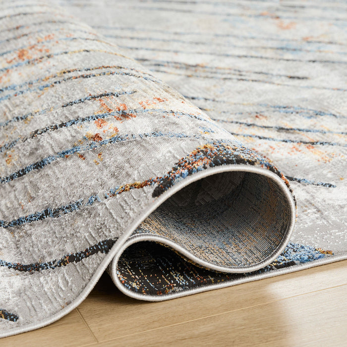 Adara Blue Gray Painterly - T2003 - 2' x 3'