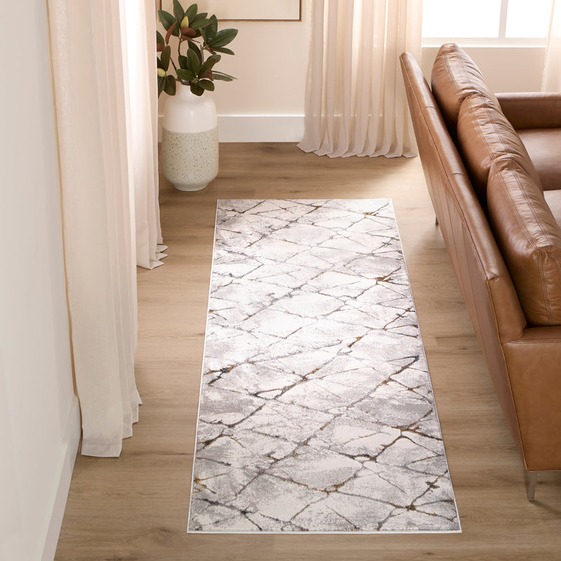 Adara Gray Geometric - T2006 - 3' x 8' Runner