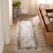 Adara Gray Blue Painterly - T2007 - 3' x 8' Runner