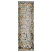 Adara Gray Blue Painterly - T2007 - 3' x 8' Runner