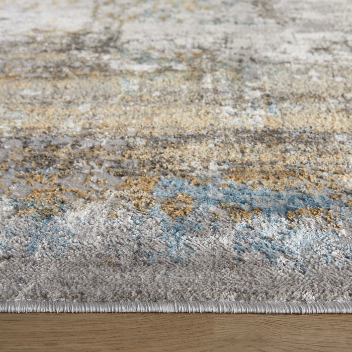 Adara Gray Blue Painterly - T2007 - 5' x 8'