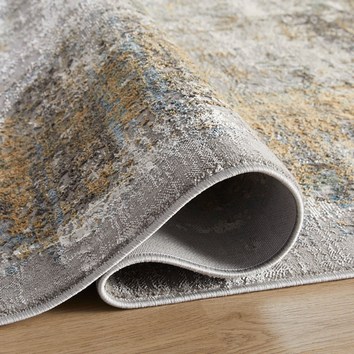 Adara Gray Blue Painterly - T2007 - 5' x 8'