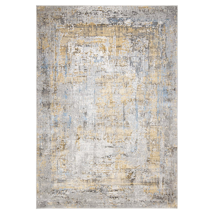 Adara Gray Blue Painterly - T2007 - 2' x 3'
