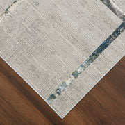 Adara Gray Blue Geometric - T2008 - 7' x 9'