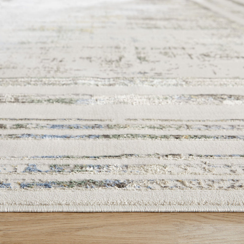 Adara Gray Blue Geometric - T2009 - 5' x 8'