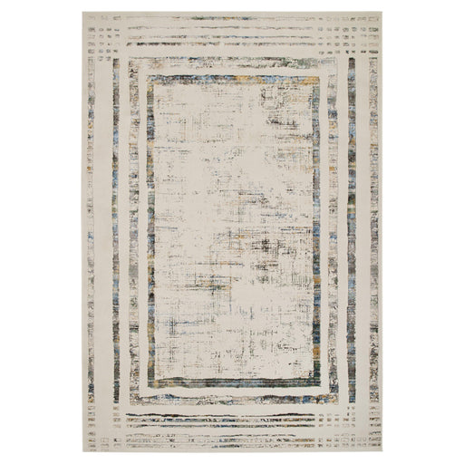 Adara Gray Blue Geometric - T2009 - 2' x 3'