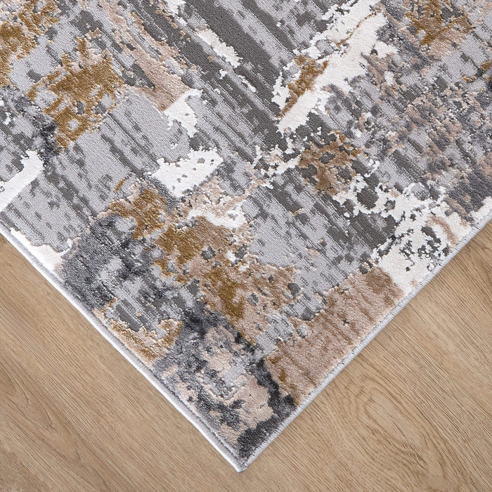 Dalia Gray Brown Painterly - T2010 - 7' x 9'