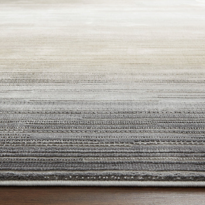 Eclectic Luxe Gray Orange Hombre - T2014 - 8' x 11'