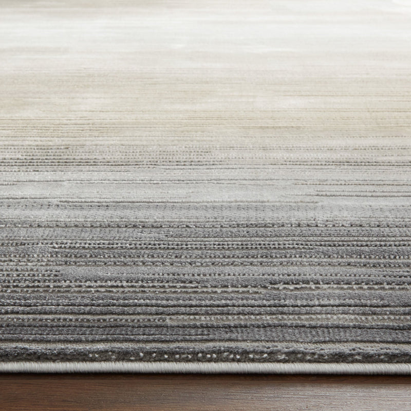 Eclectic Luxe Gray Orange Hombre - T2014 - 5' x 8'