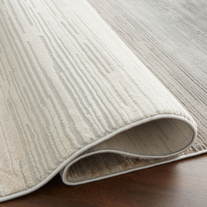 Eclectic Luxe Gray Orange Hombre - T2014 - 7' x 9'