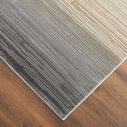 Eclectic Luxe Gray Orange Hombre - T2014 - 5' x 8'