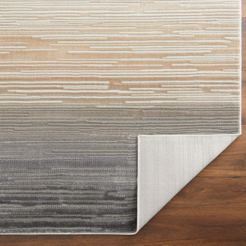 Eclectic Luxe Gray Orange Hombre - T2014 - 5' x 8'