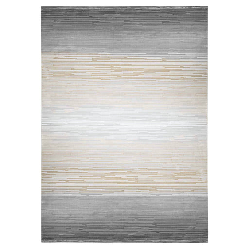 Eclectic Luxe Gray Orange Hombre - T2014 - 5' x 8'