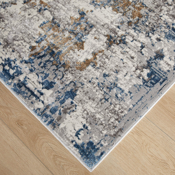 Darica Blue Painterly - T2019 - 7' x 9'