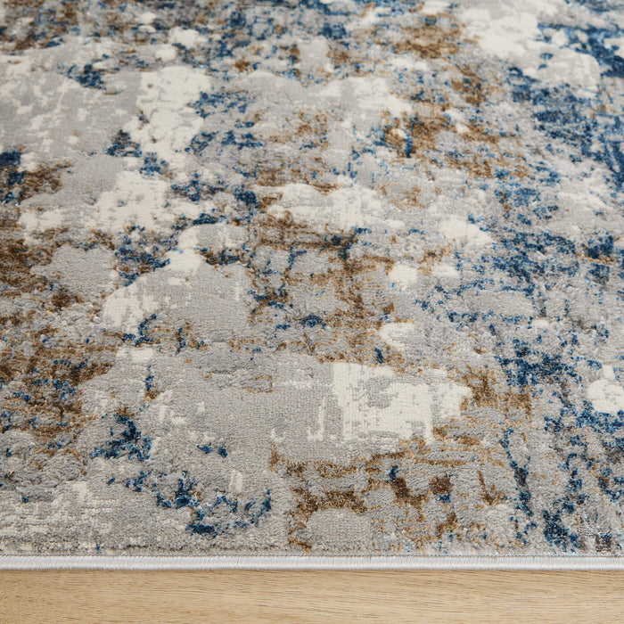 Darica Blue Brush stroke - T2020 - 8' x 11'