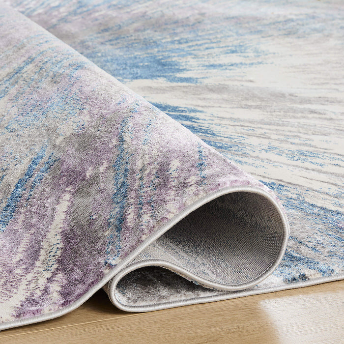Darica Blue Purple Splatter Paint - T2021 - 8' x 11'
