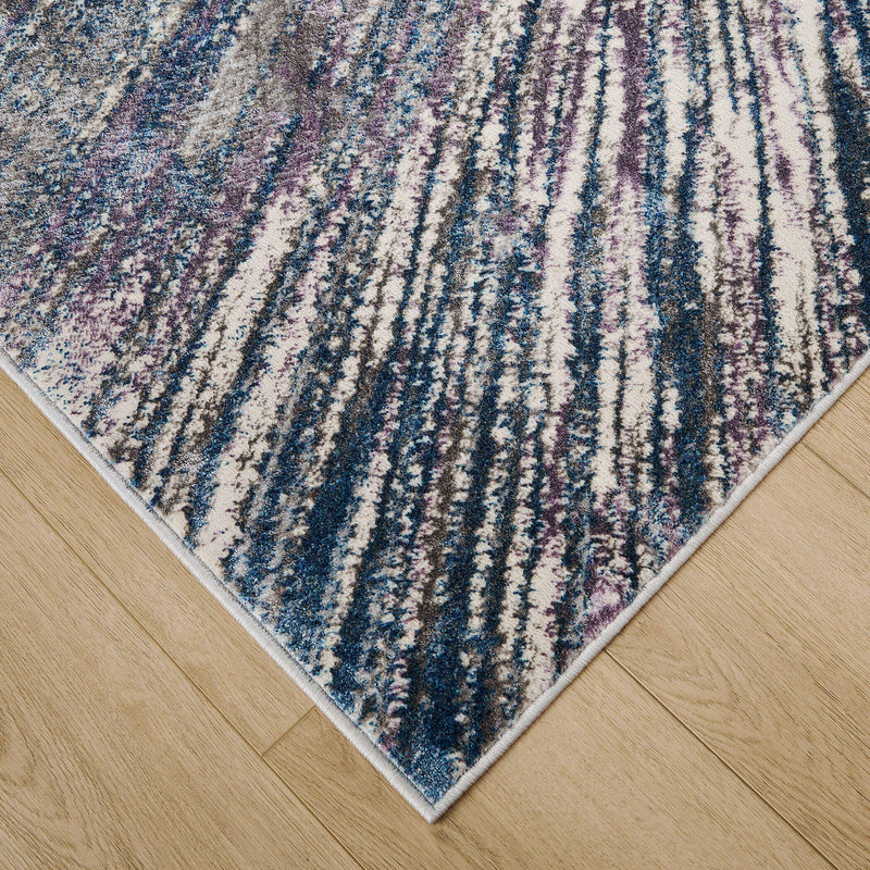 Darica Blue Purple Splatter Paint - T2021 - 5' x 8'