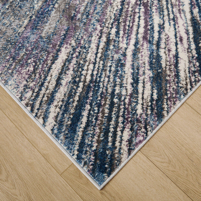 Darica Blue Purple Splatter Paint - T2021 - 8' x 11'