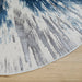 Darica Blue Purple Splatter Paint - T2021 - 5' Round