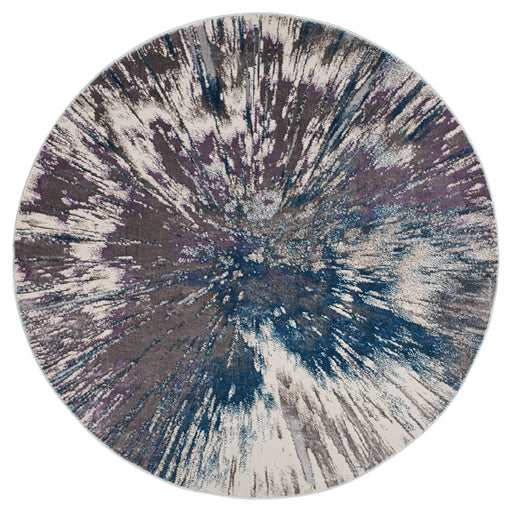 Darica Blue Purple Splatter Paint - T2021 - 5' Round