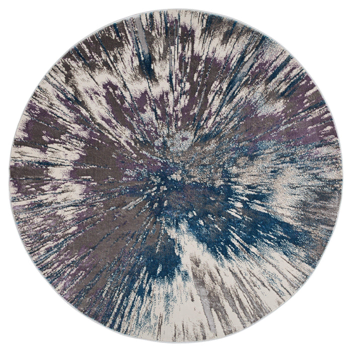 Darica Blue Purple Splatter Paint - T2021 - 5' Round