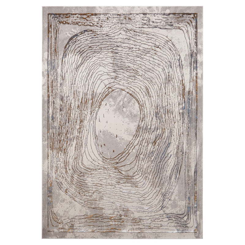 Darica Gray Linear Geometric - T2025 - 5' x 8'