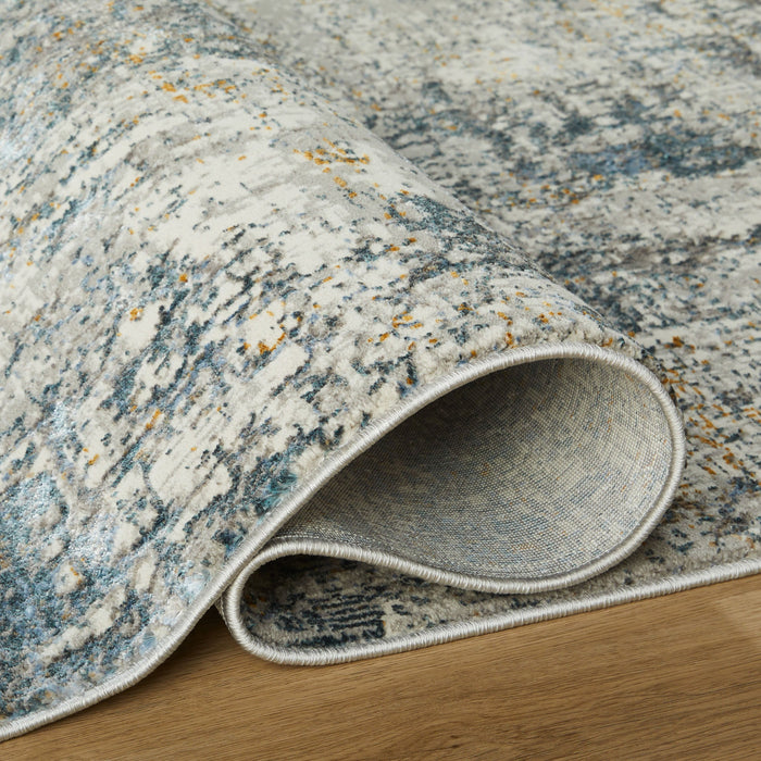 Darica Gray Blue Painterly - T2026 - 5' x 8'