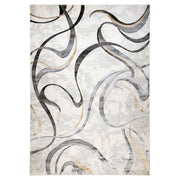 Fatima Gray Black Swirl - T2027 - 5' x 8'