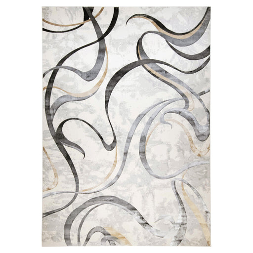 Fatima Gray Black Swirl - T2027 - 5' x 8'