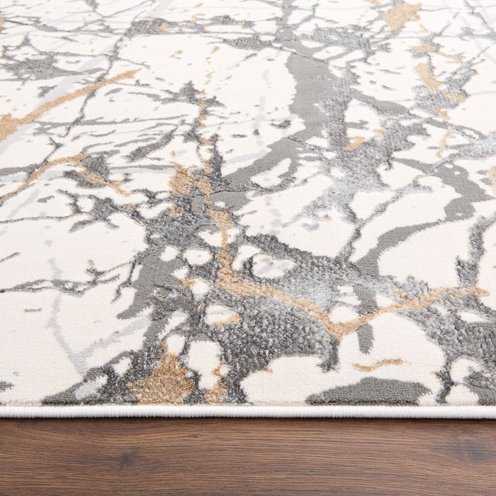 Fatima Gray Splatter Paint - T2028 - 7' x 9'