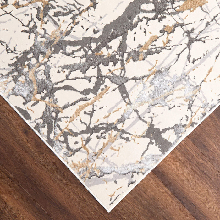 Fatima Gray Splatter Paint - T2028 - 8' x 11'