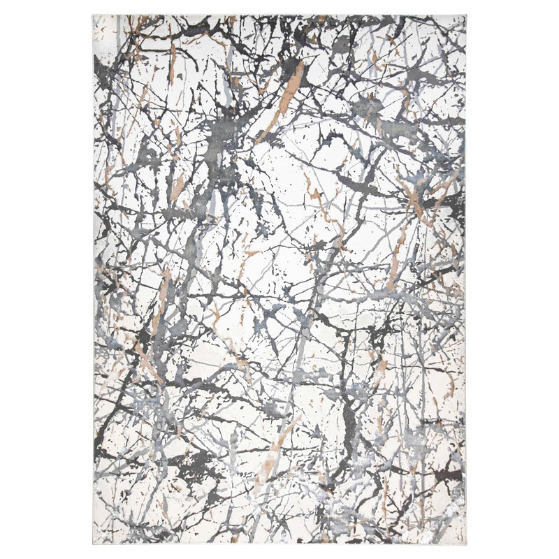 Fatima Gray Splatter Paint - T2028 - 5' x 8'