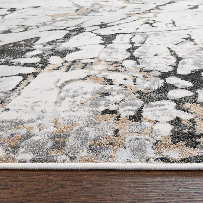 Fatima Gray Splatter Paint - T2029 - 5' x 8'