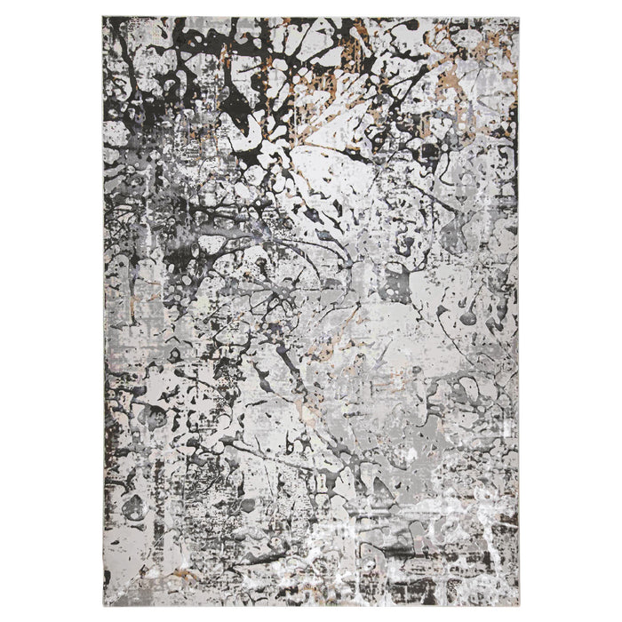 Fatima Gray Splatter Paint - T2029 - 5' x 8'