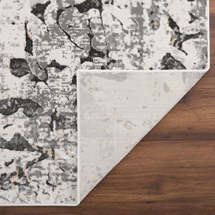 Fatima Gray Splatter Paint - T2029 - 7' x 9'