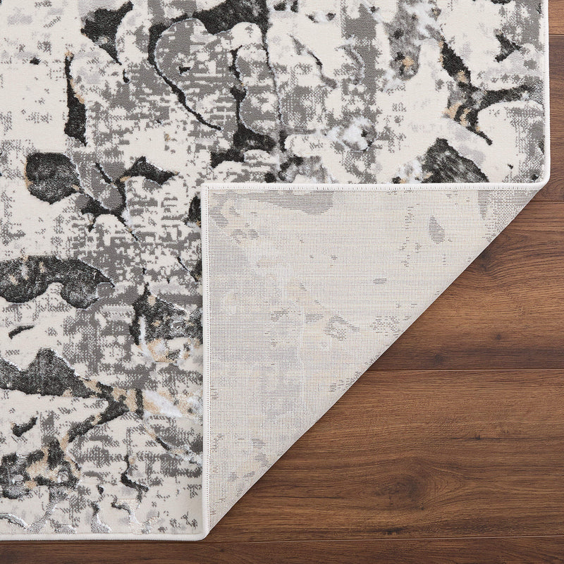 Fatima Gray Splatter Paint - T2029 - 5' x 8'