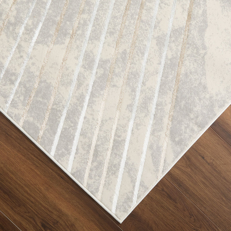 Fatima Gray Black Linear Geometric - T2031 - 5' x 8'